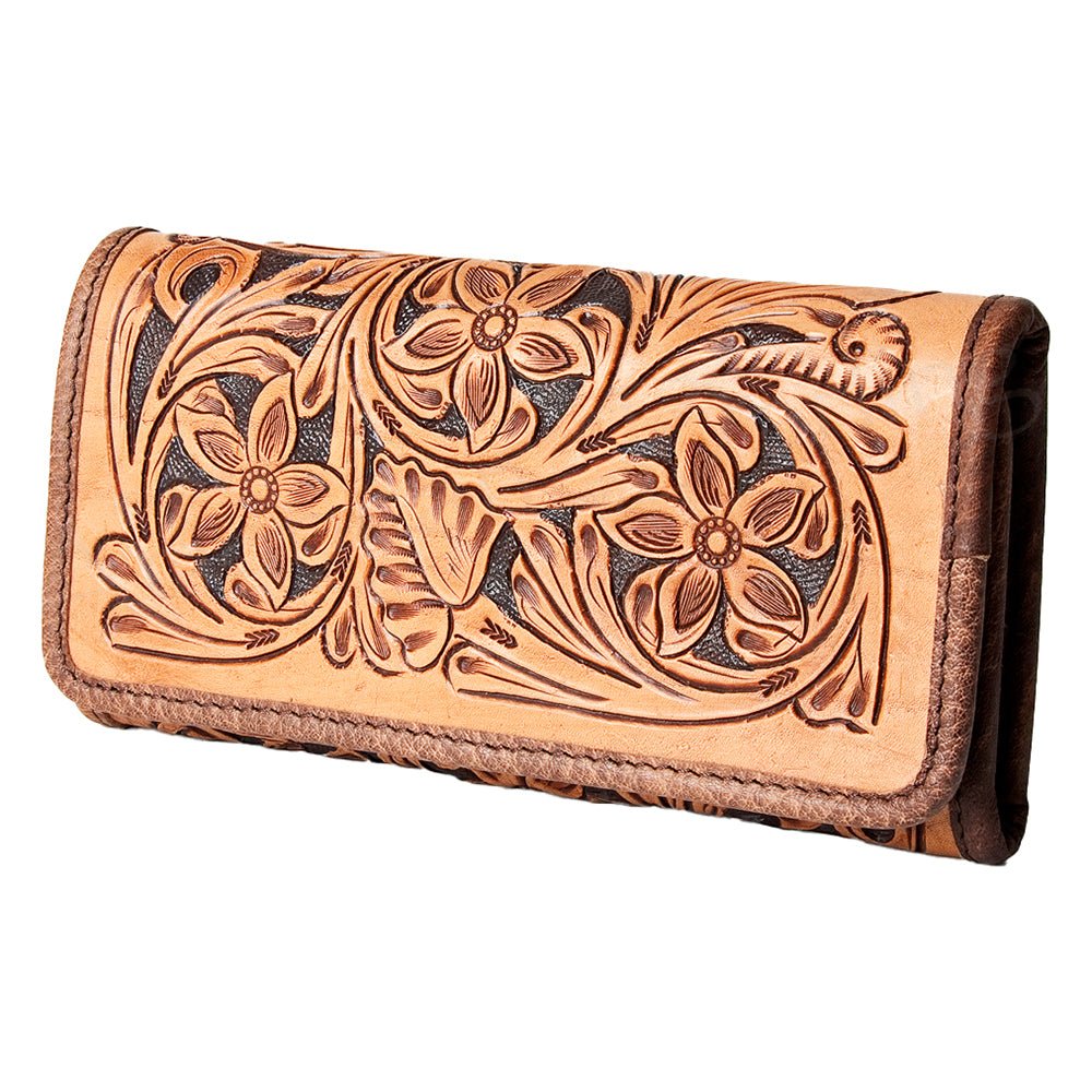 American Darling Hand-Tooled Genuine Leather Wallet