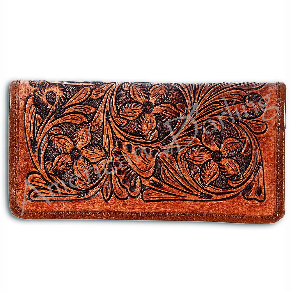 American Darling Hand-Tooled Genuine Leather Wallet