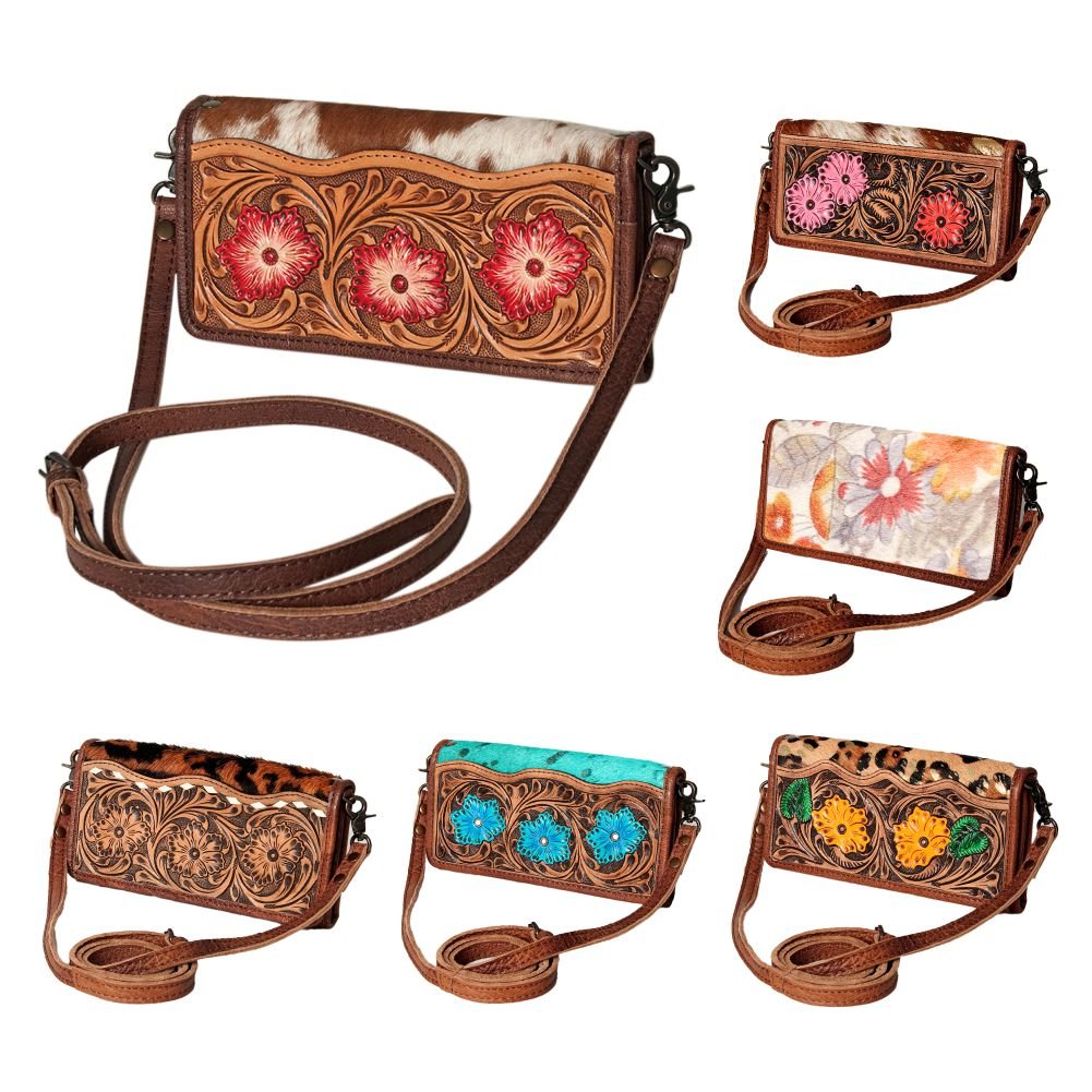 American Darling Hand-Tooled Genuine Leather Wallet