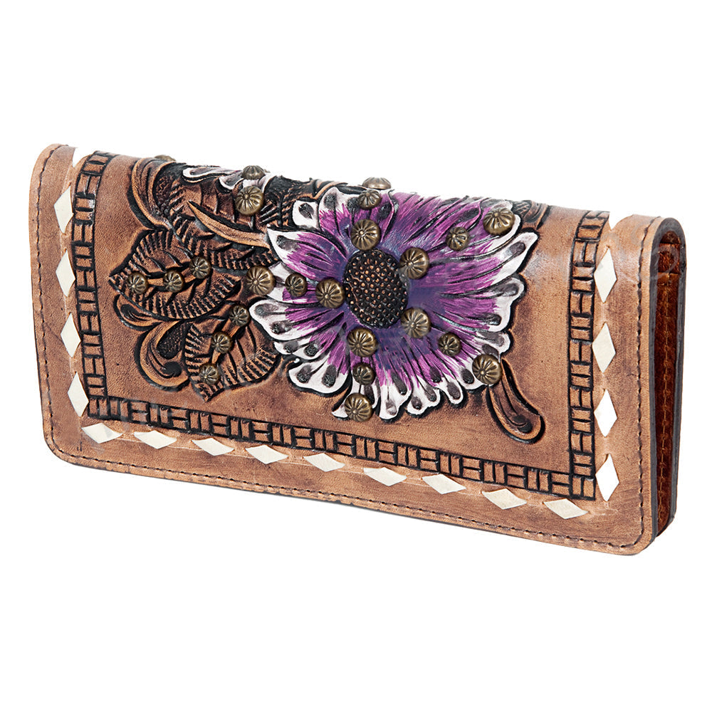 American Darling Clutch Hand Tooled Genuine Leather