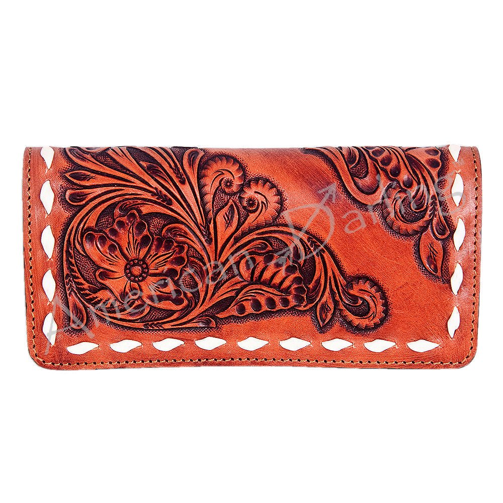 American Darling Hand-Tooled Genuine Leather Wallet