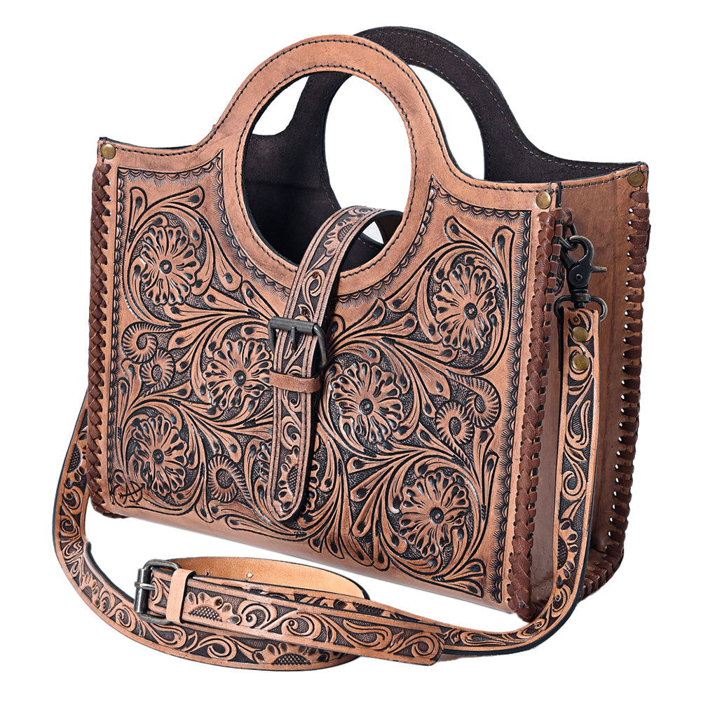 American Darling Tote Hand Tooled Genuine Leather Western Women Bag Handbag Purse | Western Tote Bag | Travel Tote Bags | College Tote Bag | Casual Tote Bag