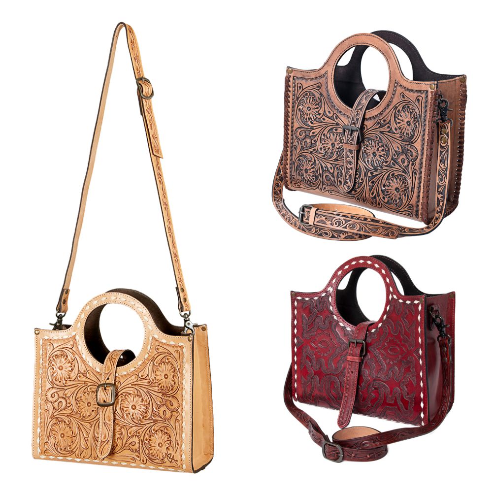 American Darling Tote Hand Tooled Genuine Leather Western Women Bag Handbag Purse | Western Tote Bag | Travel Tote Bags | College Tote Bag | Casual Tote Bag