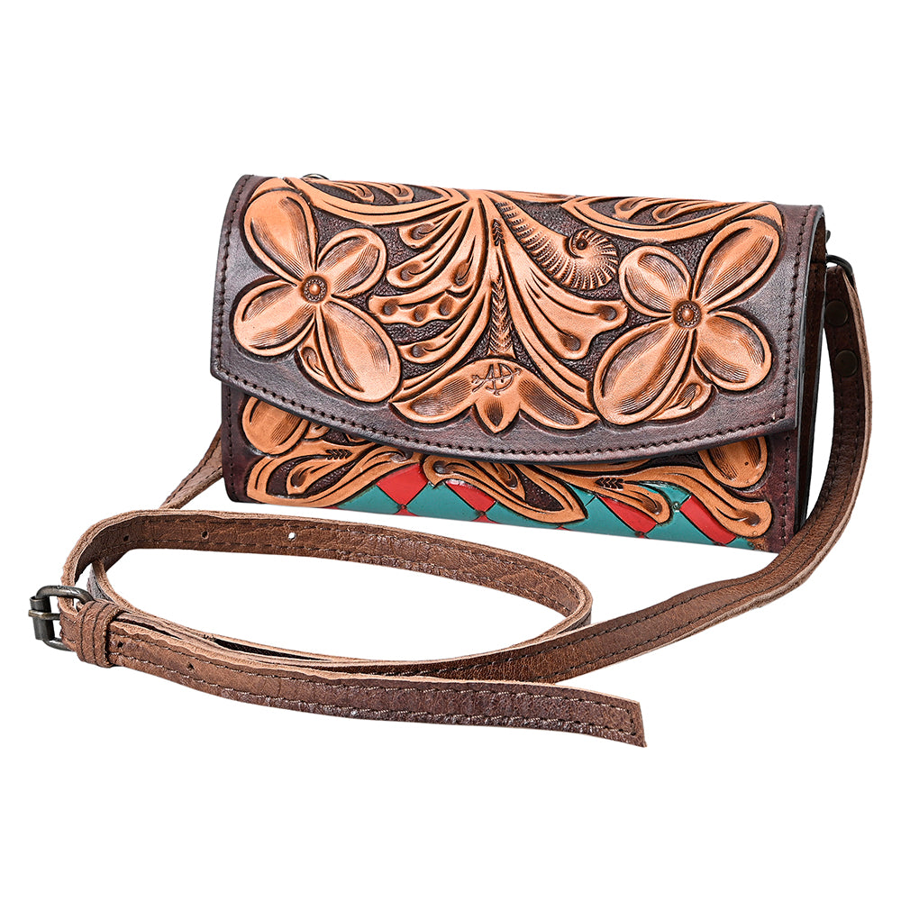 American Darling Organiser Hand Tooled Saddle Blanket Genuine Leather Western Women Bag Handbag Purse | Organiser Bag for Women | Cute Organiser Bag |Organiser Purse