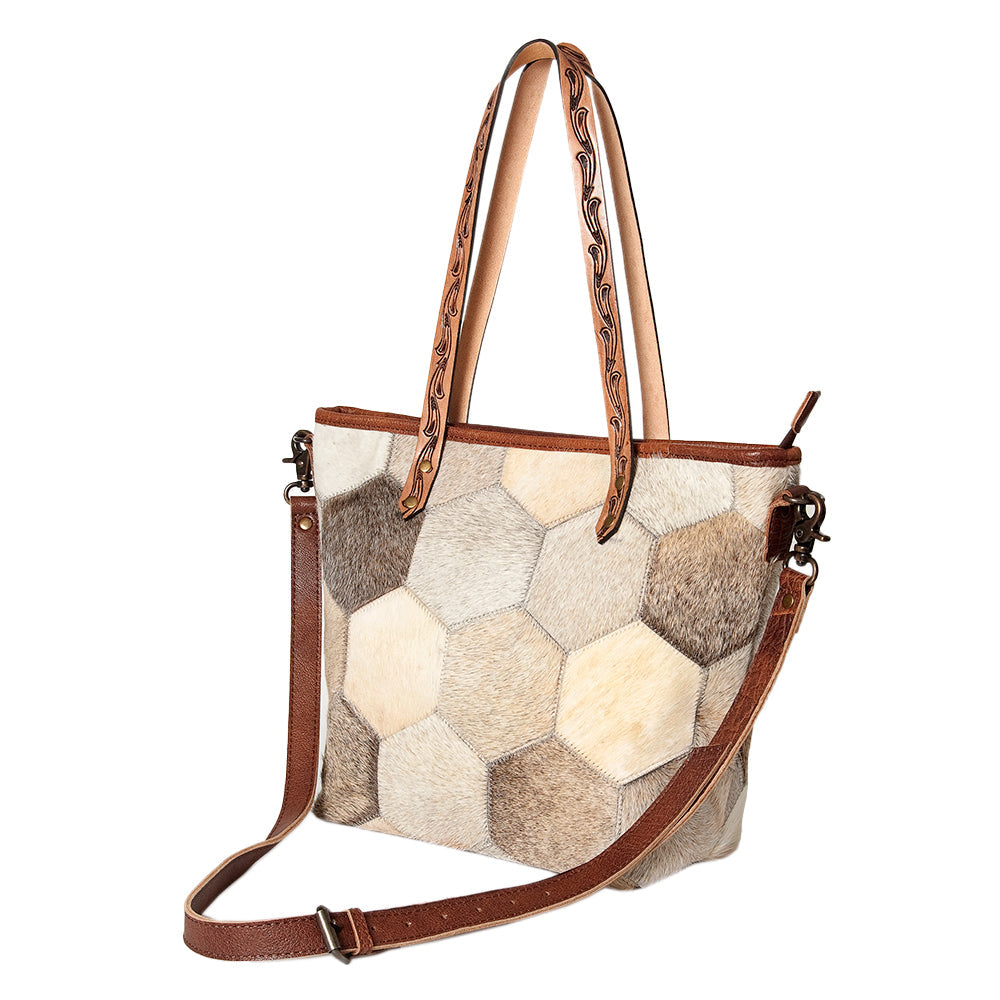 American Darling Hair-On Genuine Leather Tote