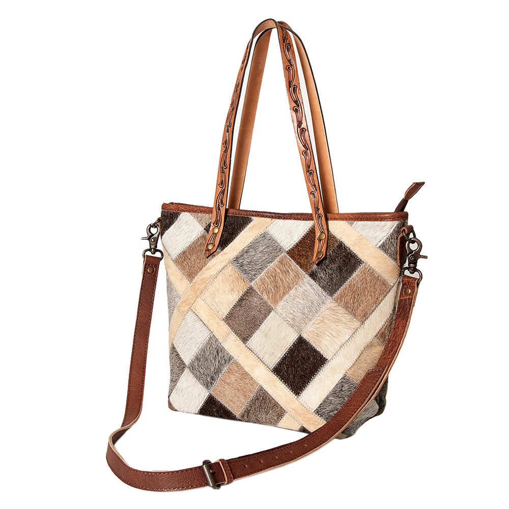 American Darling Hair-On Genuine Leather Tote