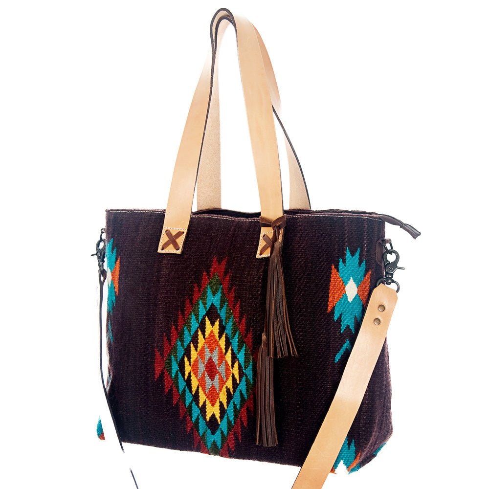 American Darling Saddle Blanket Genuine Leather Tote