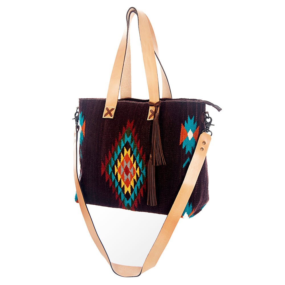 American Darling Tote Saddle Blanket Genuine Leather