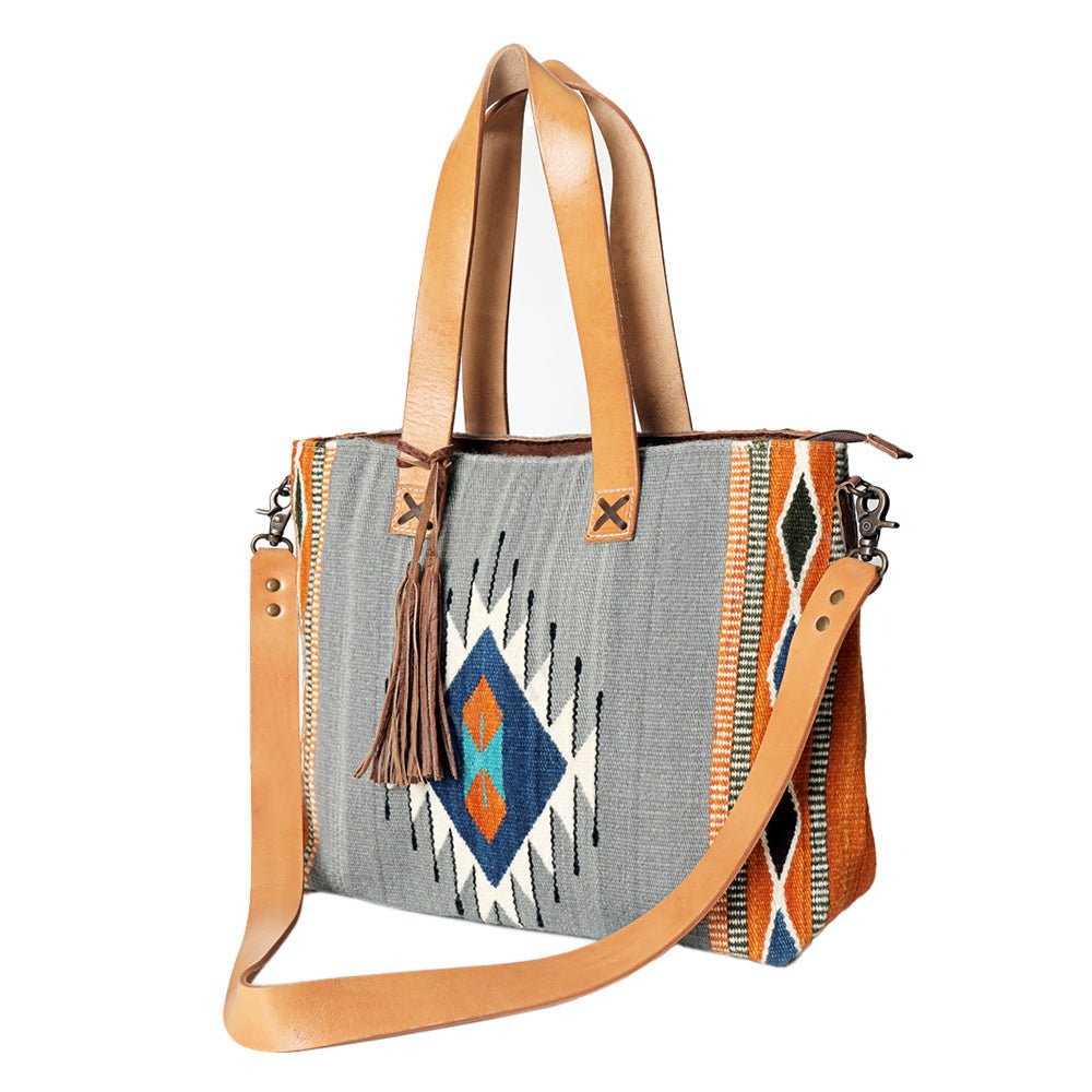 American Darling Tote Saddle Blanket Genuine Leather