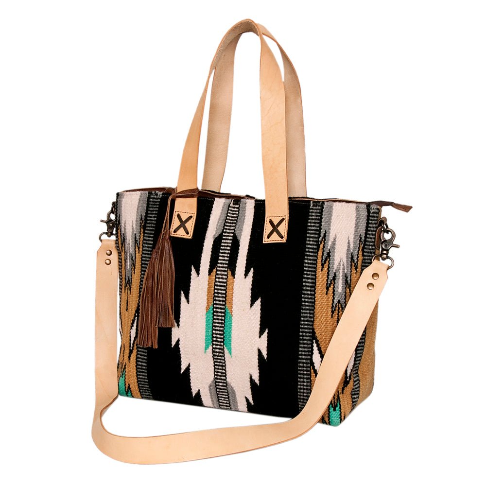 American Darling Tote Saddle Blanket Genuine Leather