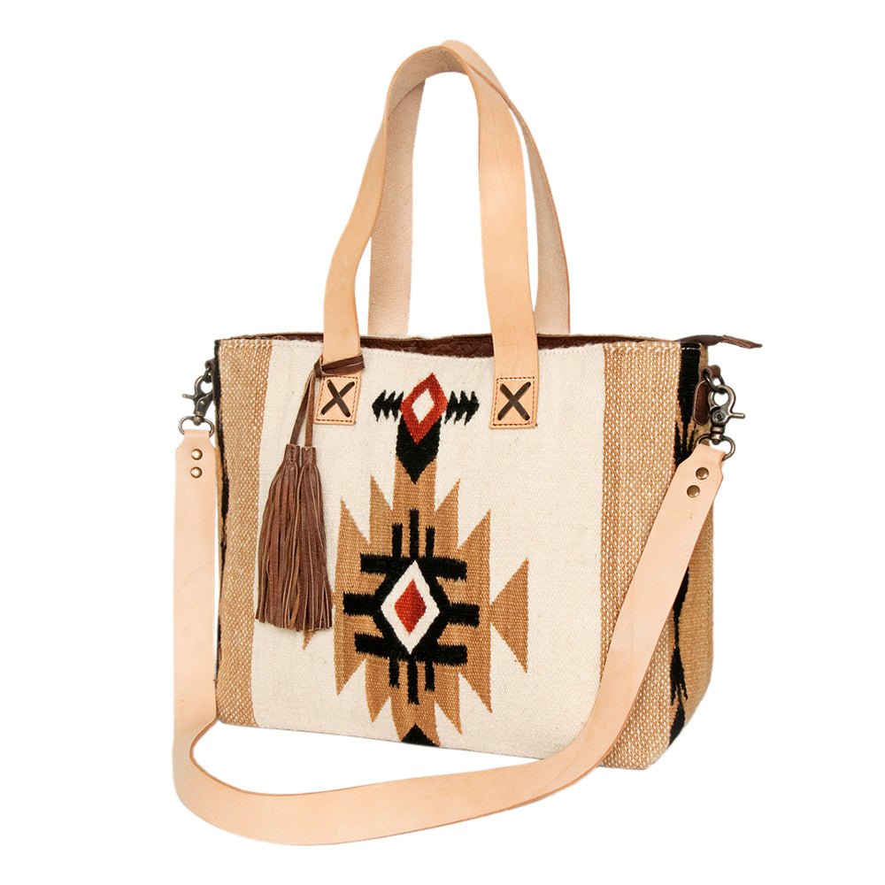 American Darling Tote Saddle Blanket Genuine Leather