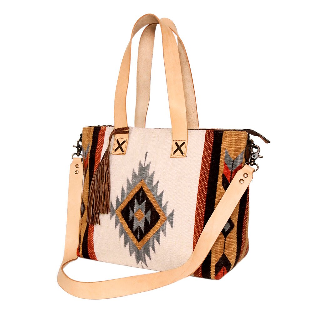 American Darling Tote Saddle Blanket Genuine Leather