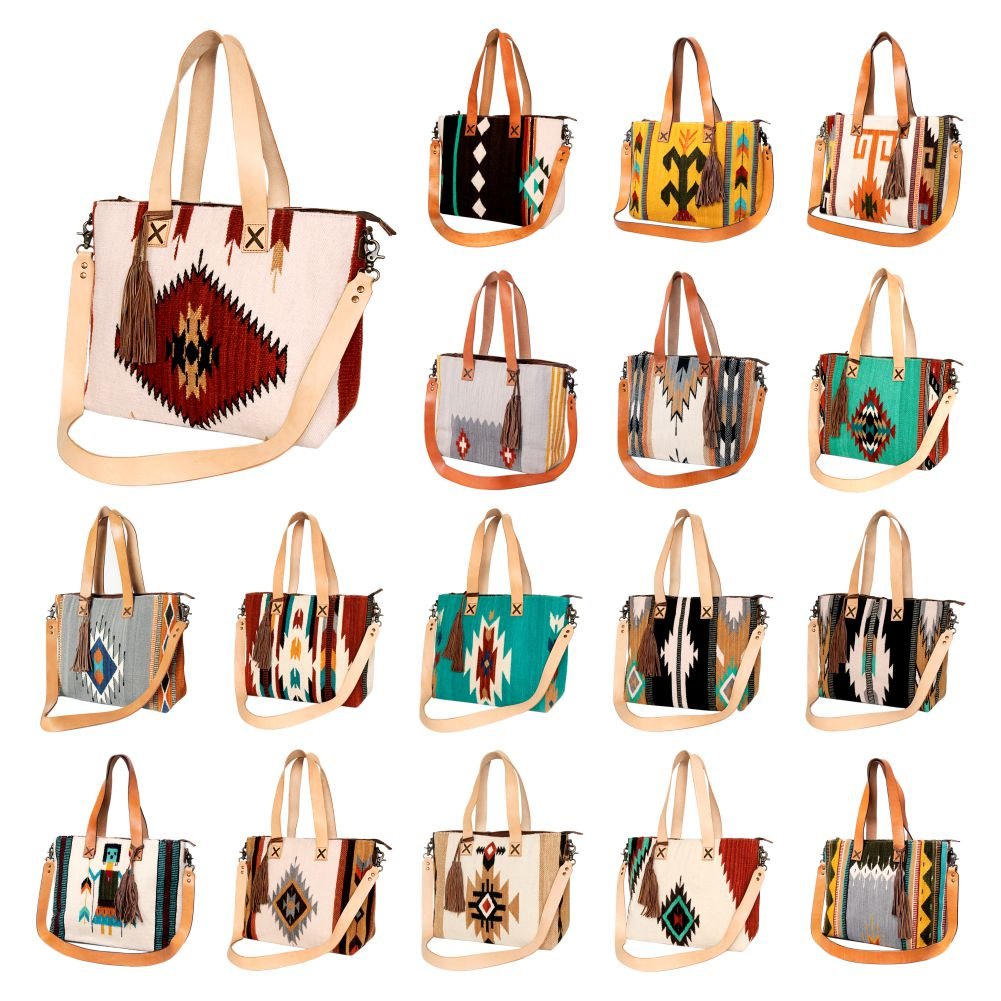 American Darling Tote Saddle Blanket Genuine Leather