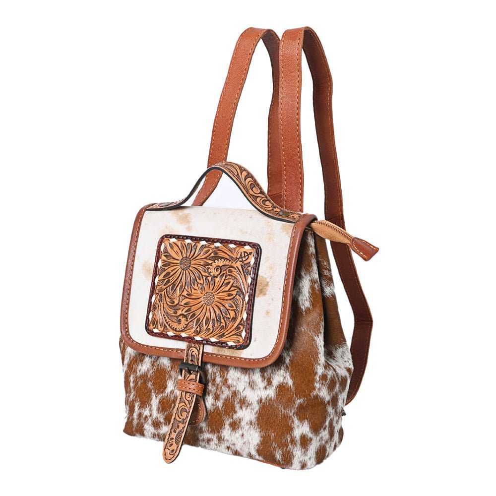 American Darling Hand Tooled Hair-On Genuine Leather
