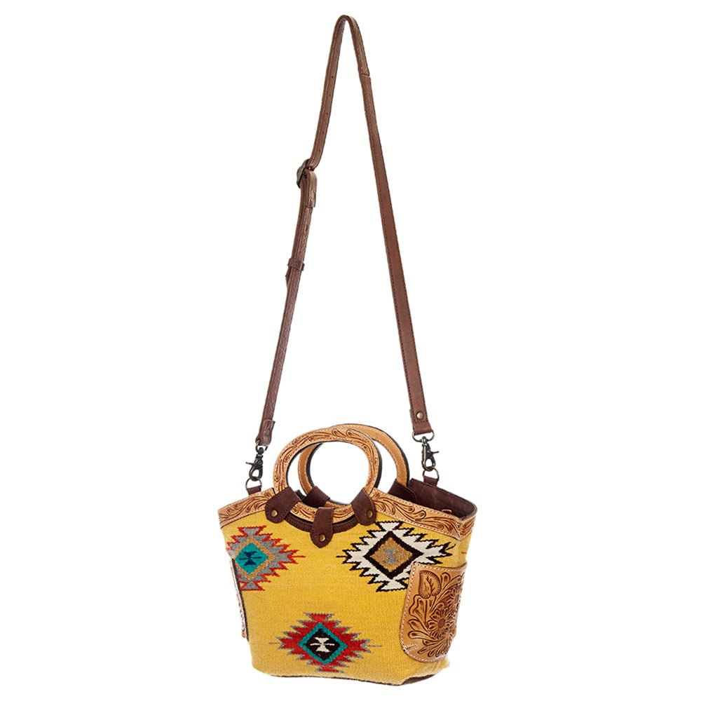 American Darling Hand Tooled Hair-On Genuine Leather
