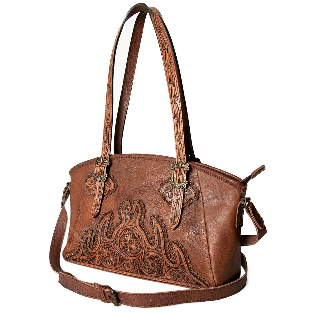 American Darling Hand Tooled Genuine Leather