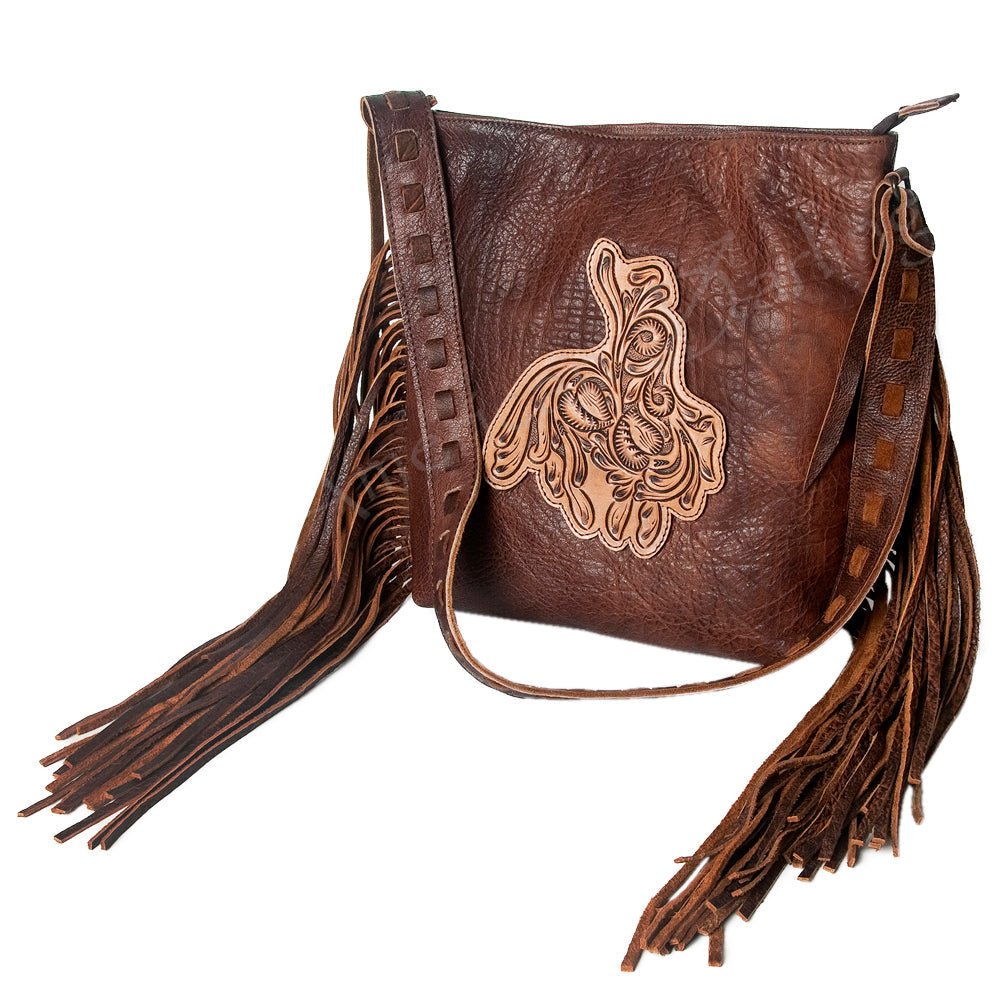 American Darling Hand Tooled Genuine Leather