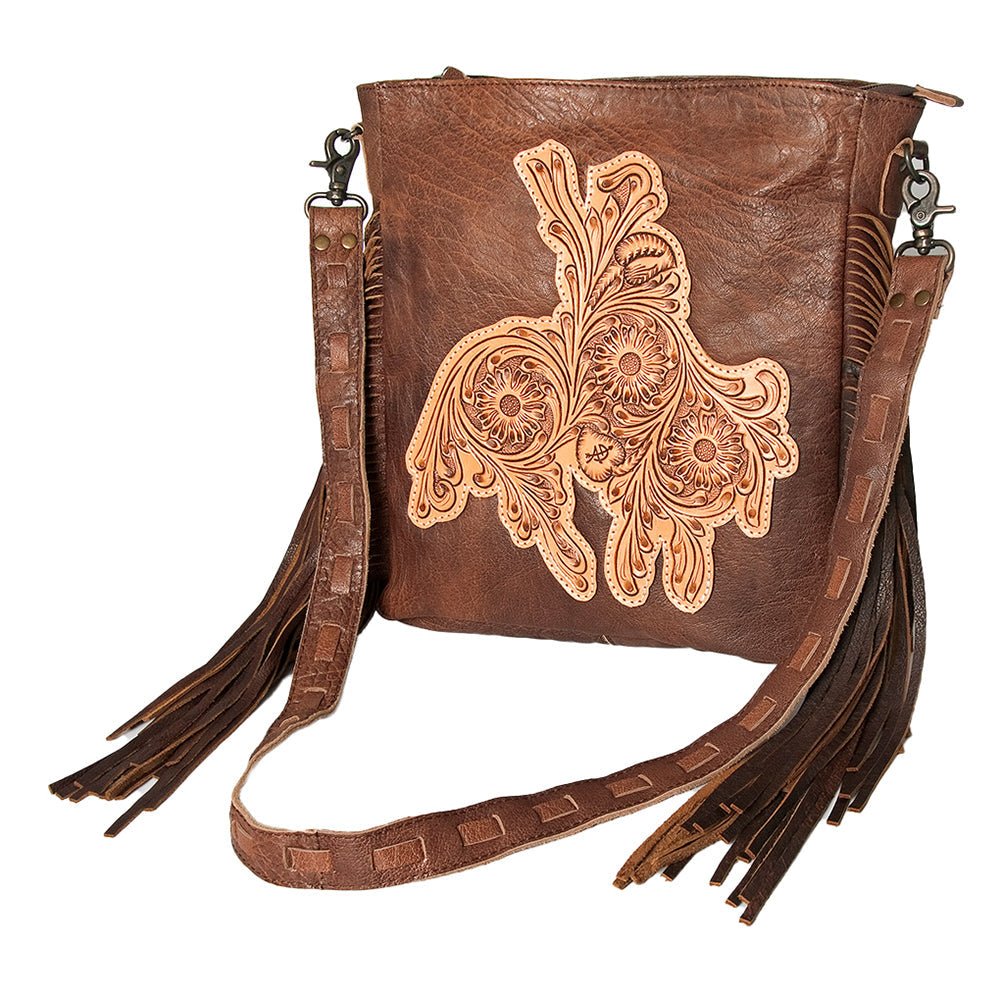 American Darling Hand Tooled Genuine Leather