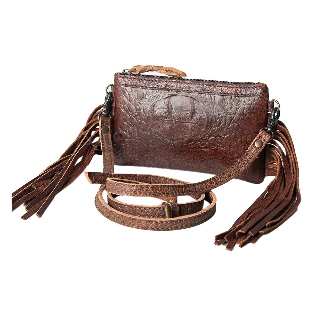 American Darling Coin Purse Hand Tooled Genuine Leather