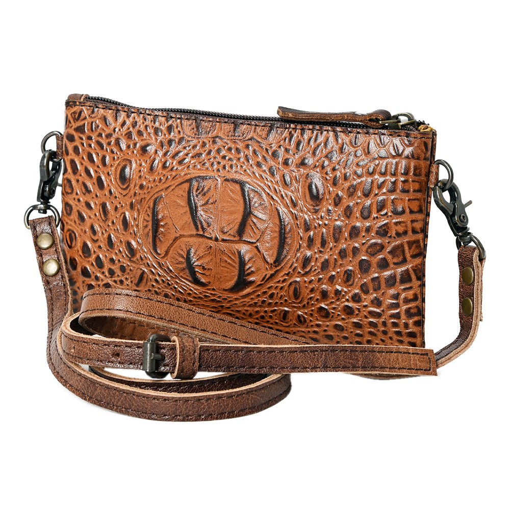American Darling Coin Purse Hand Tooled Genuine Leather