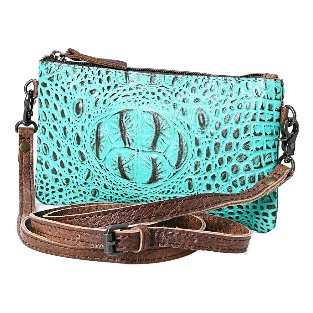 American Darling Coin Purse Hand Tooled Genuine Leather