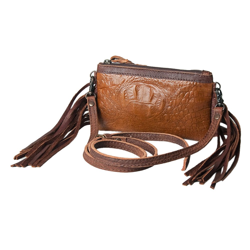 American Darling Coin Purse Hand Tooled Genuine Leather