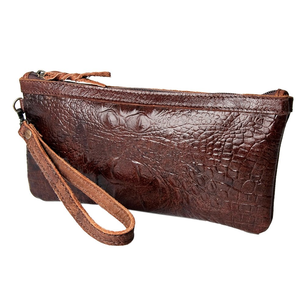 American Darling Crocodile Embossed Genuine Leather