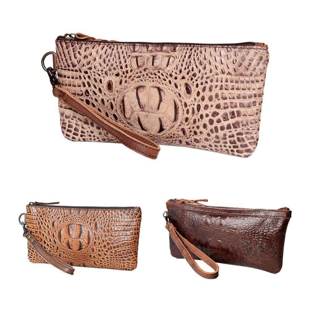 American Darling Crocodile Embossed Genuine Leather