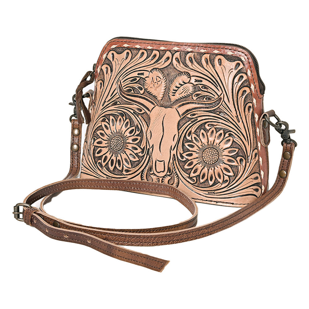 American Darling Hand Tooled Genuine Leather