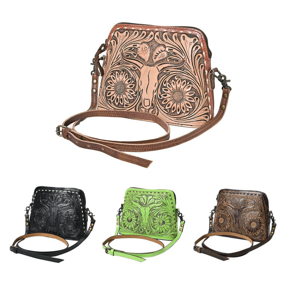 American Darling Hand Tooled Genuine Leather