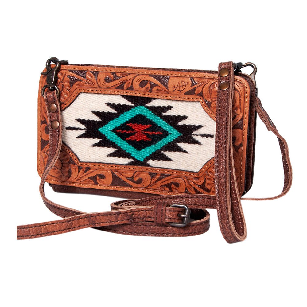 American Darling Hand Tooled Hair-On Genuine Leather