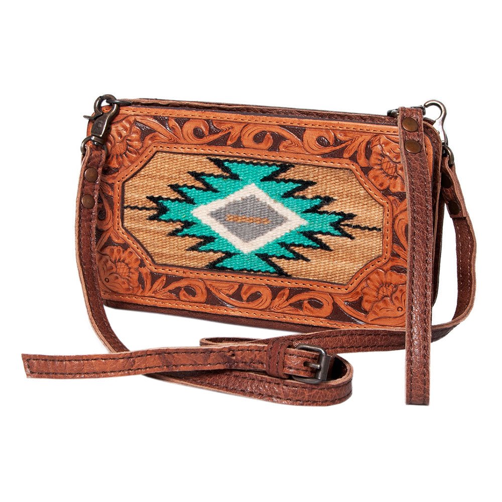 American Darling Hand Tooled Hair-On Genuine Leather