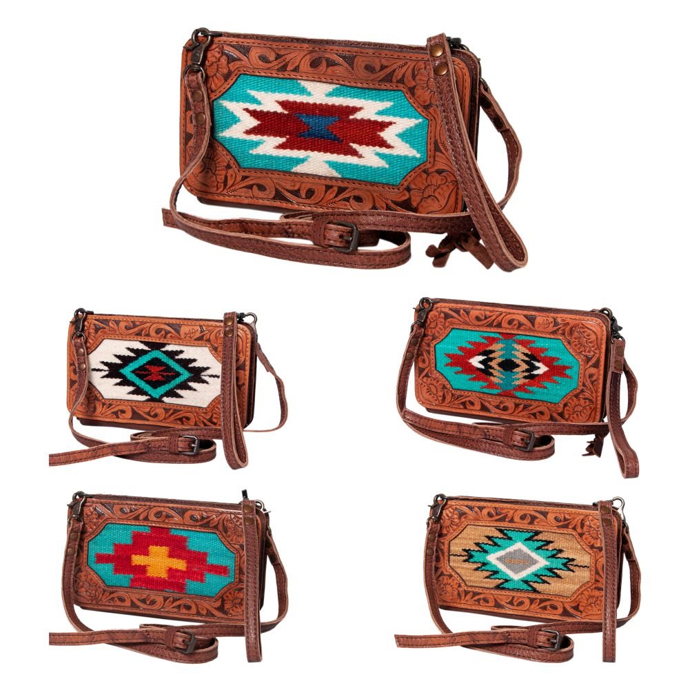 American Darling Hand Tooled Hair-On Genuine Leather