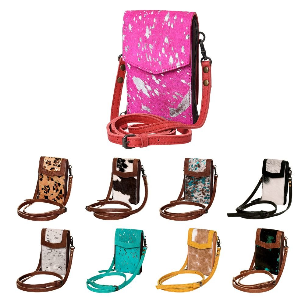 American Darling Cell Phone Holder Hair-On Genuine Leather