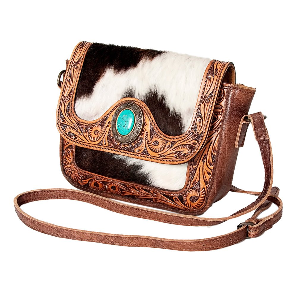 American Darling Hand Tooled Saddle Blanket Genuine Leather