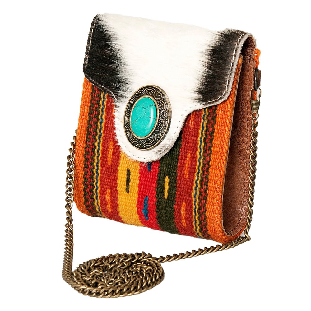 American Darling Hand Tooled Hair-On Genuine Leather