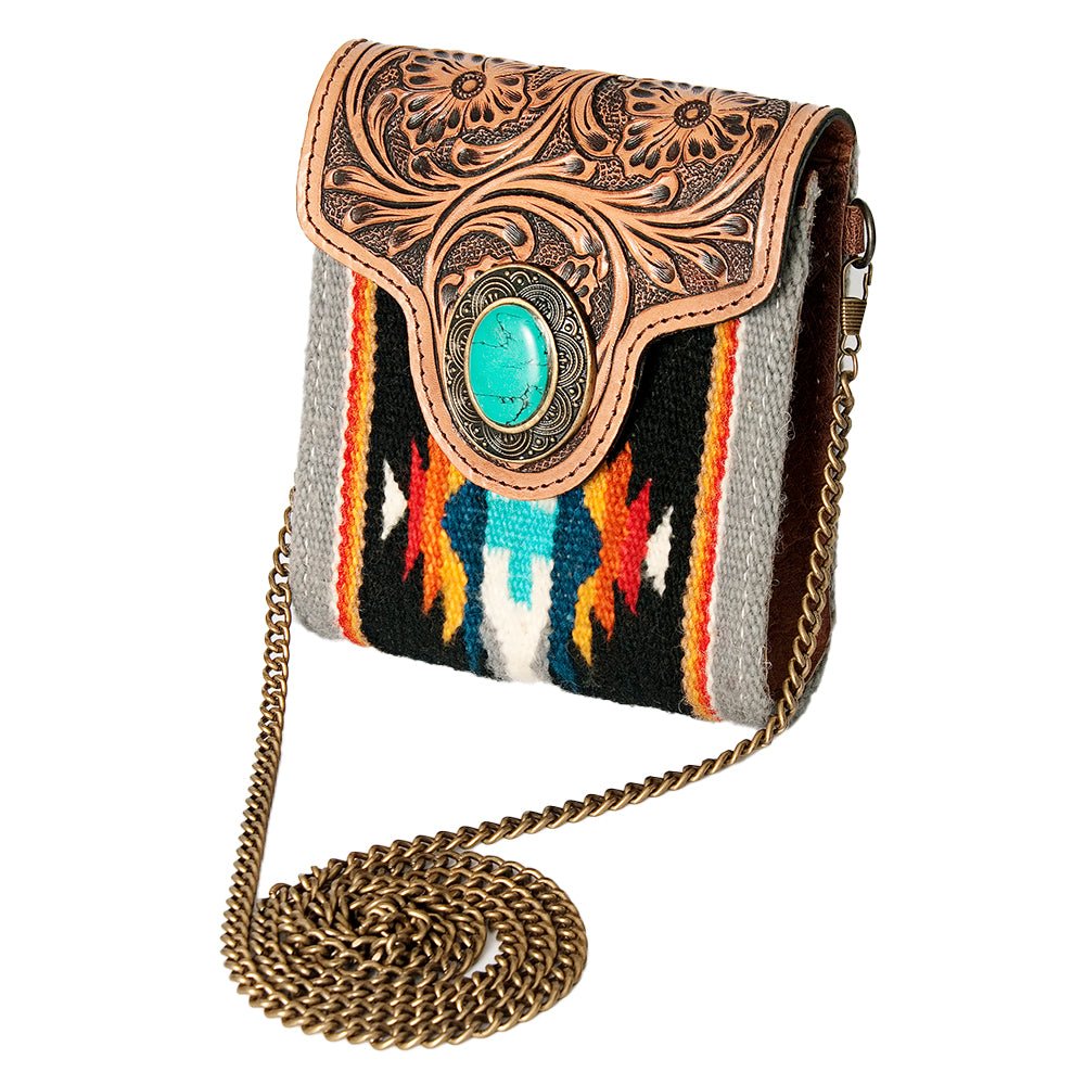 American Darling Hand Tooled Hair-On Genuine Leather