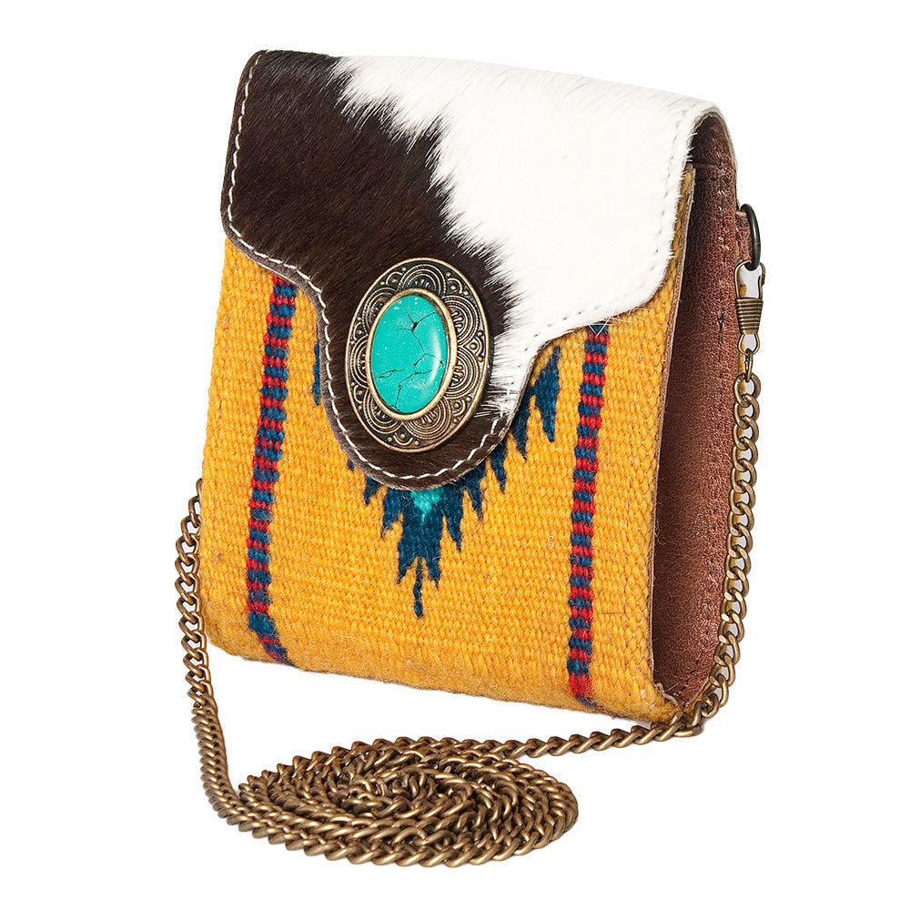 American Darling Hand Tooled Hair-On Genuine Leather