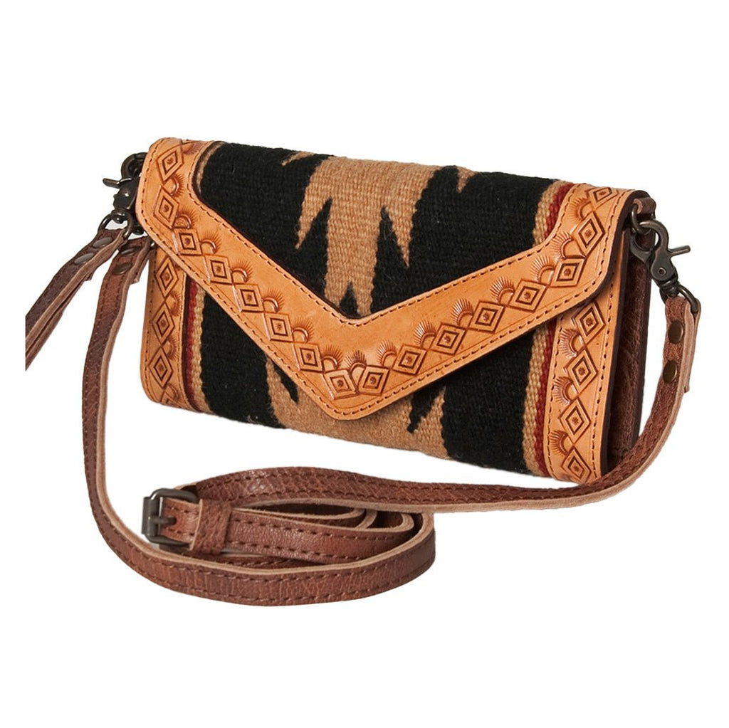 American Darling Hand Tooled Saddle Blanket Genuine Leather