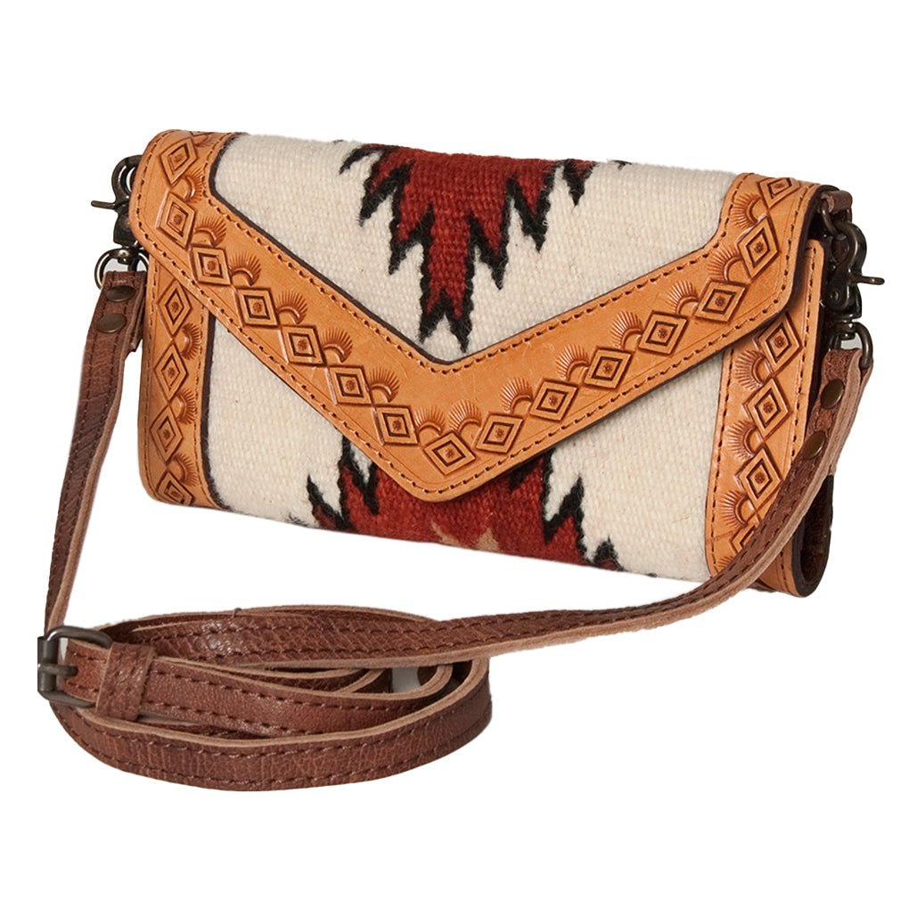 American Darling Hand Tooled Saddle Blanket Genuine Leather