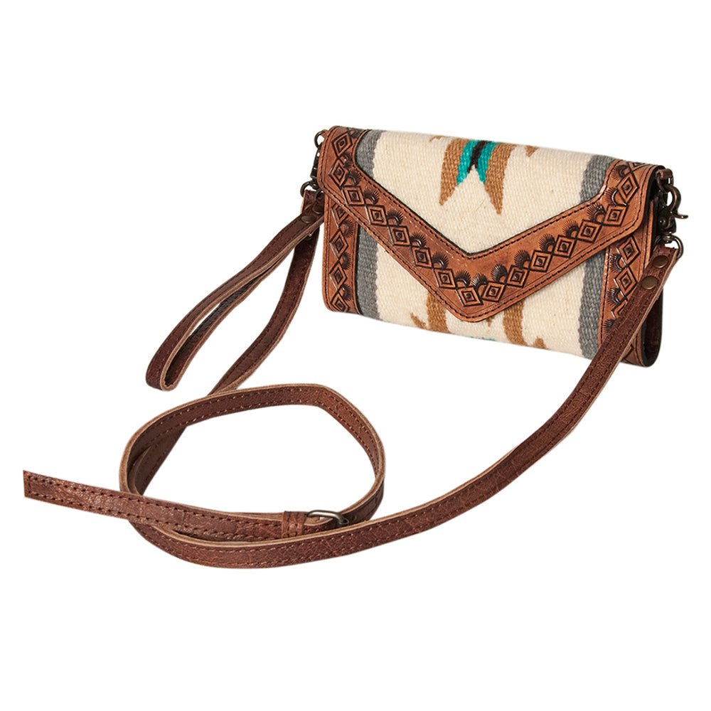 American Darling Hand Tooled Saddle Blanket Genuine Leather