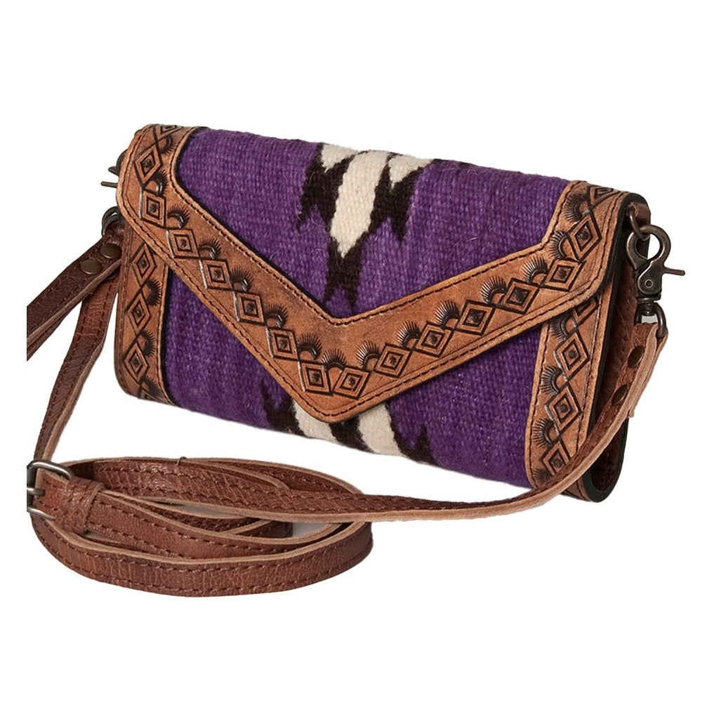 American Darling Hand Tooled Saddle Blanket Genuine Leather
