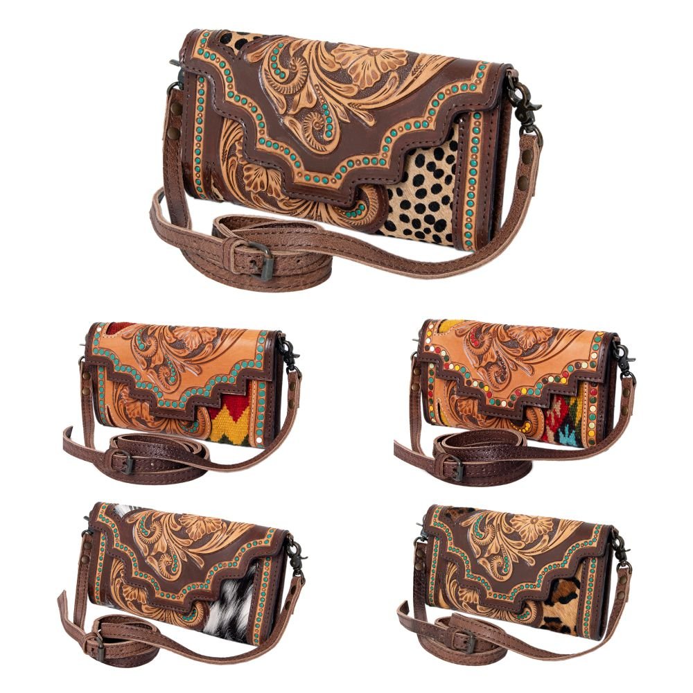 American Darling Hand Tooled Genuine Leather