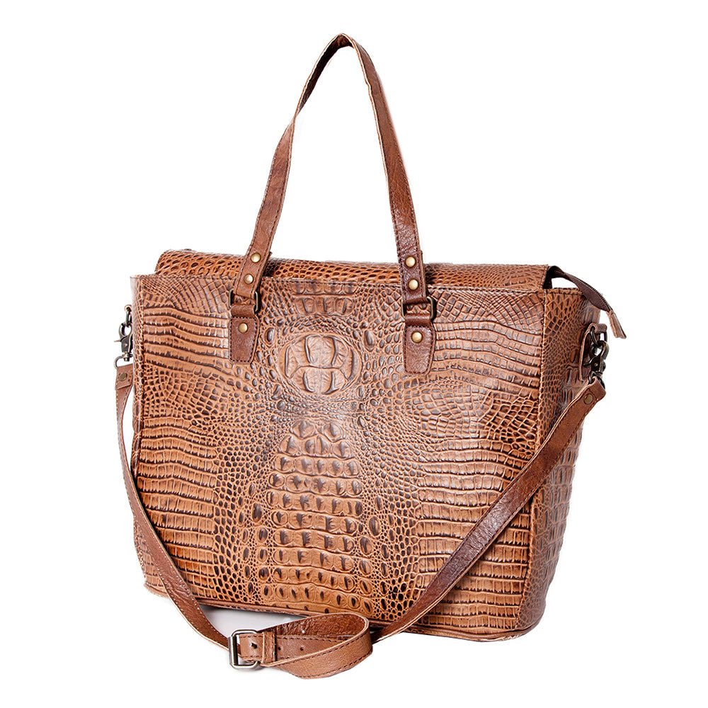 American Darling Crocodile Embossed Genuine Leather