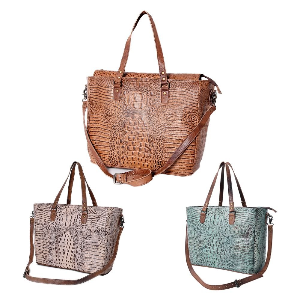 American Darling Crocodile Embossed Genuine Leather