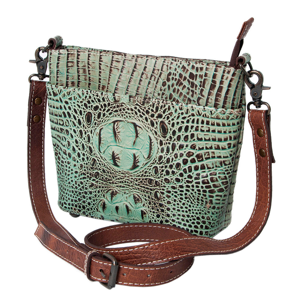 American Darling Crocodile Embossed Genuine Leather