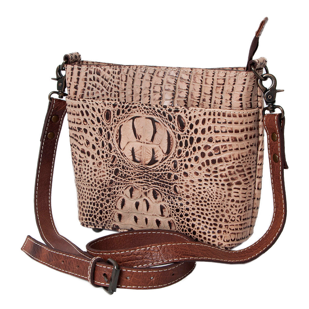 American Darling Crocodile Embossed Genuine Leather