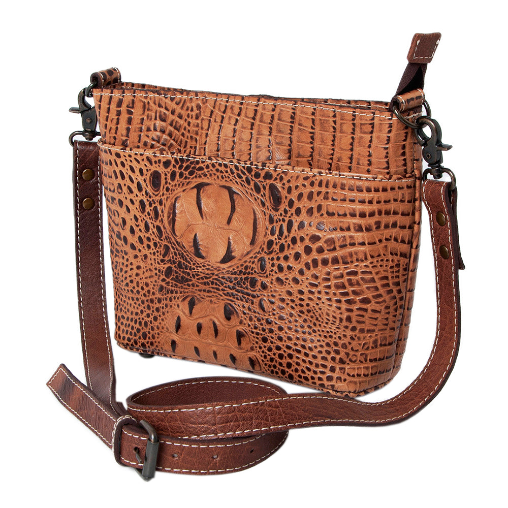 American Darling Crocodile Embossed Genuine Leather