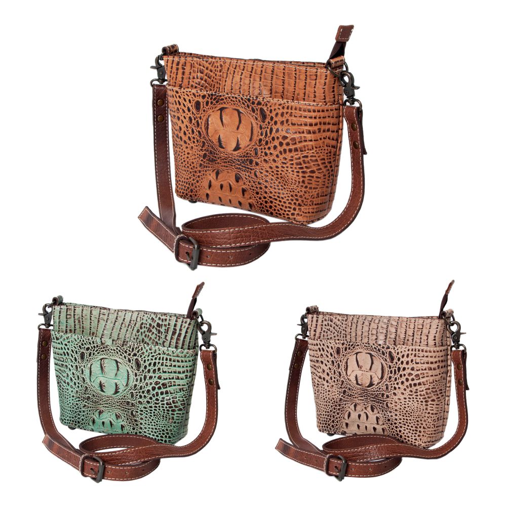 American Darling Crocodile Embossed Genuine Leather