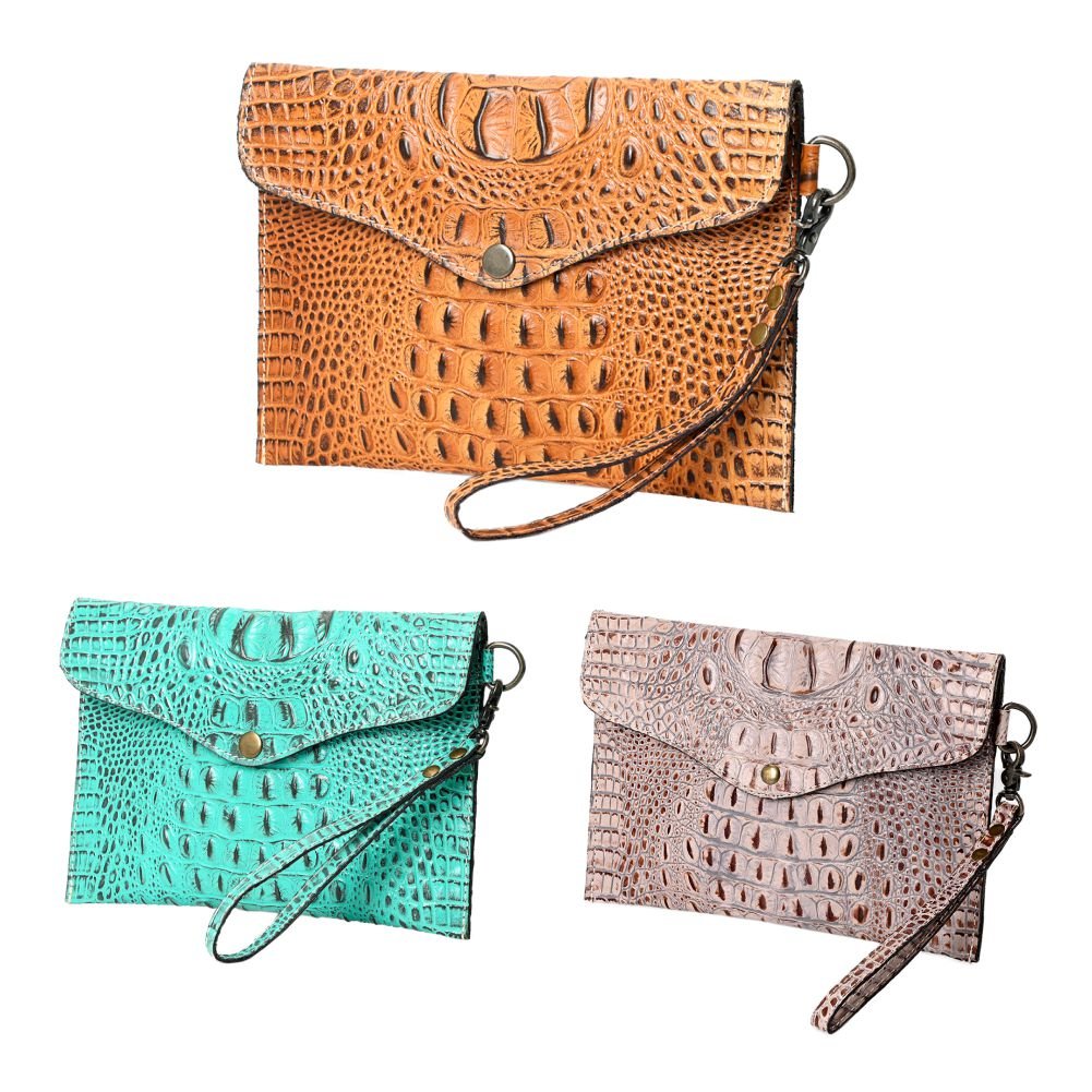 American Darling Crocodile Embossed Genuine Leather